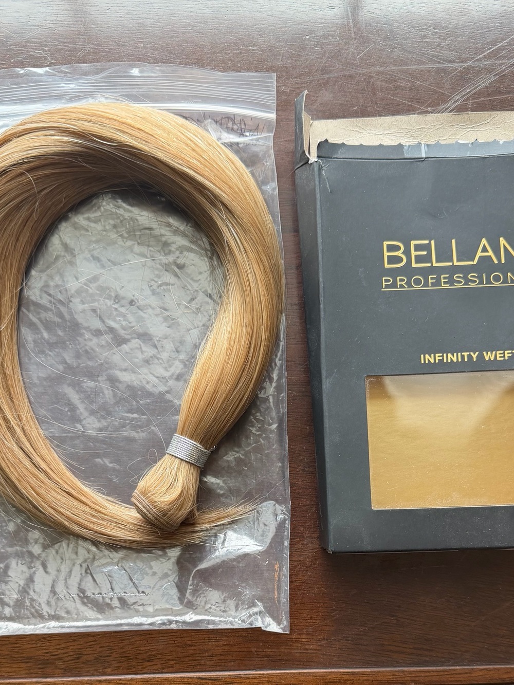 BELLAMI Carmel Blonde 16" (60gm) BRAND NEW Infinity Weft Hair Extension